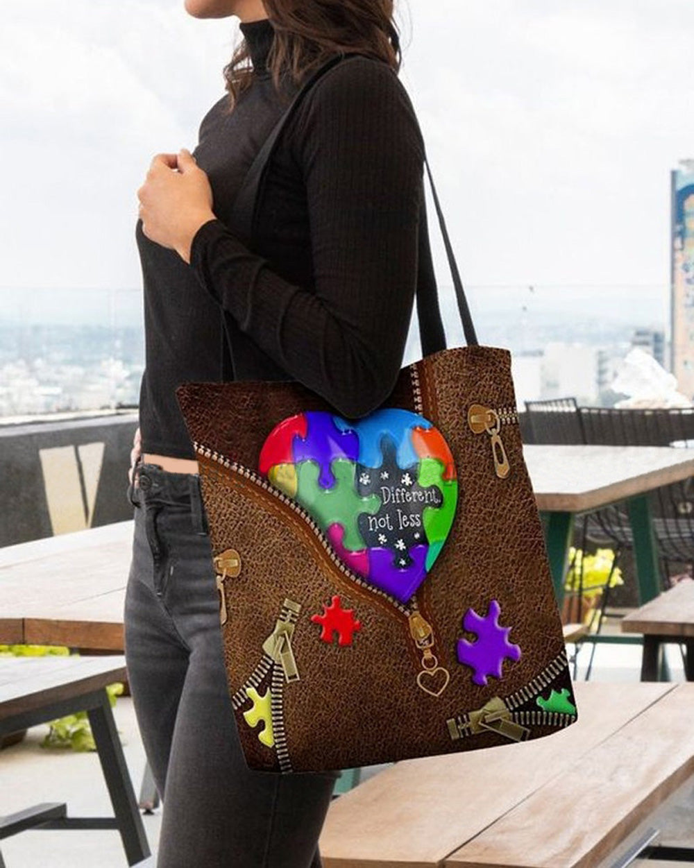 Autism Awareness : Different Not Less - Tote Bag 0921