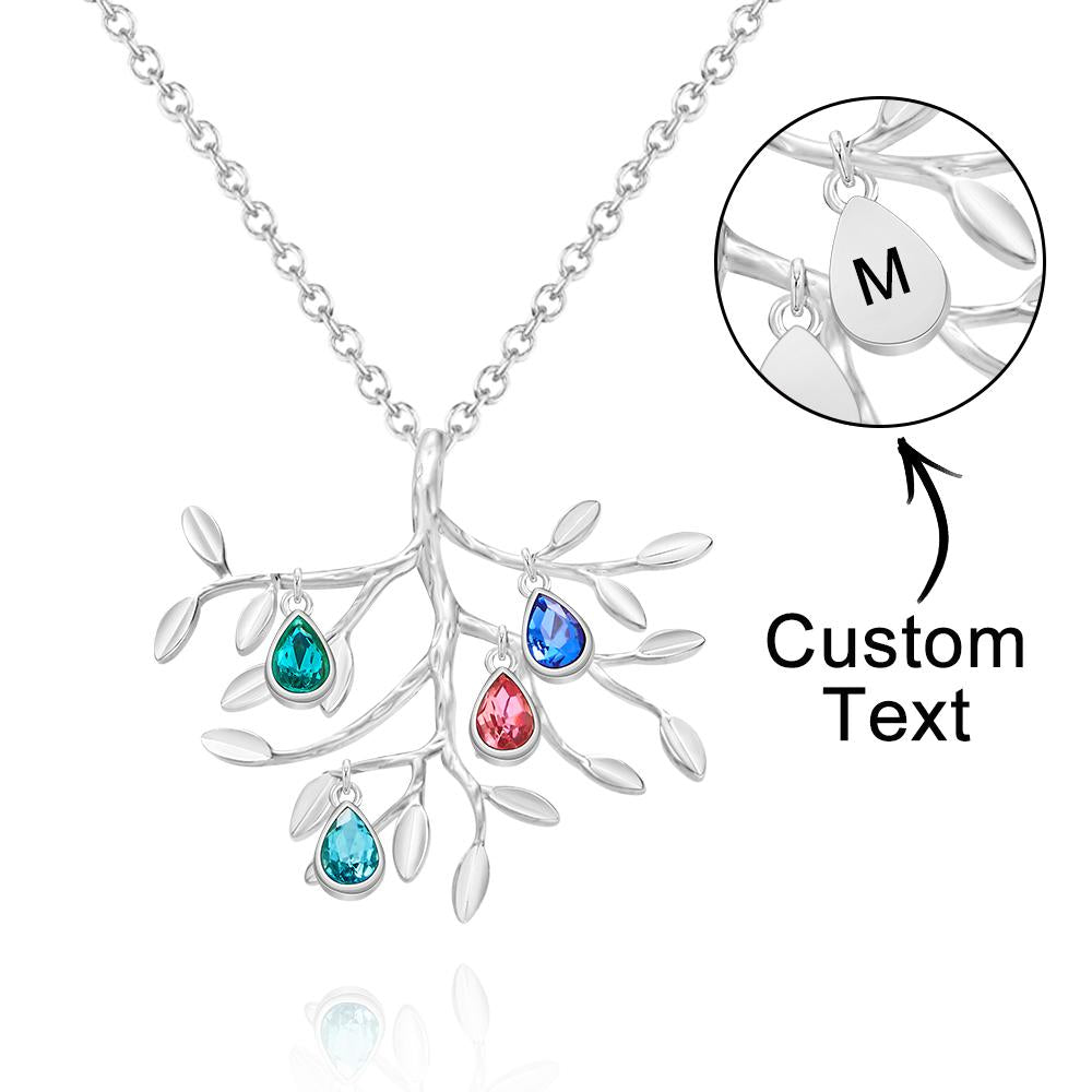 Our Family - Personalized Family Tree Necklace With Birthstone
