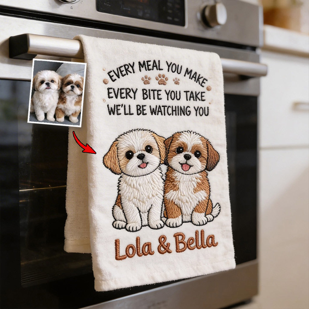 Funny Pet Kitchen Towel - Personalized Dog Towel