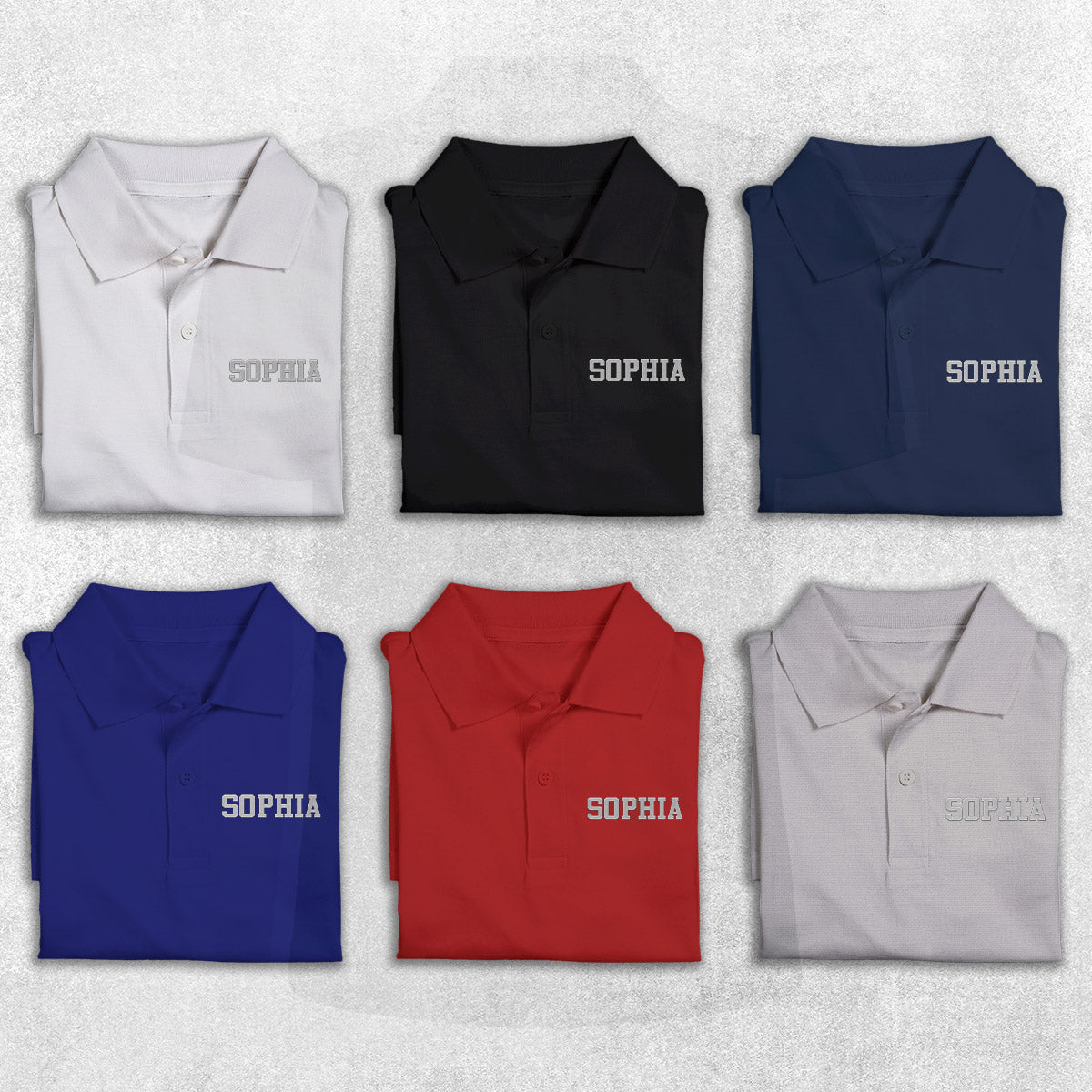 Custom Name - Personalized Step Mom Embroidered Polo Shirt