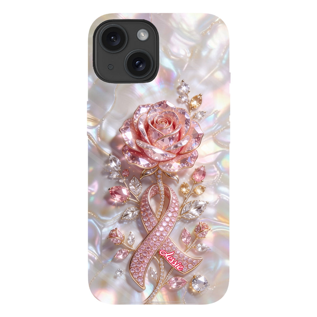 Faith Hope Love - Personalized Breast Cancer Awareness Full Print Phone Case