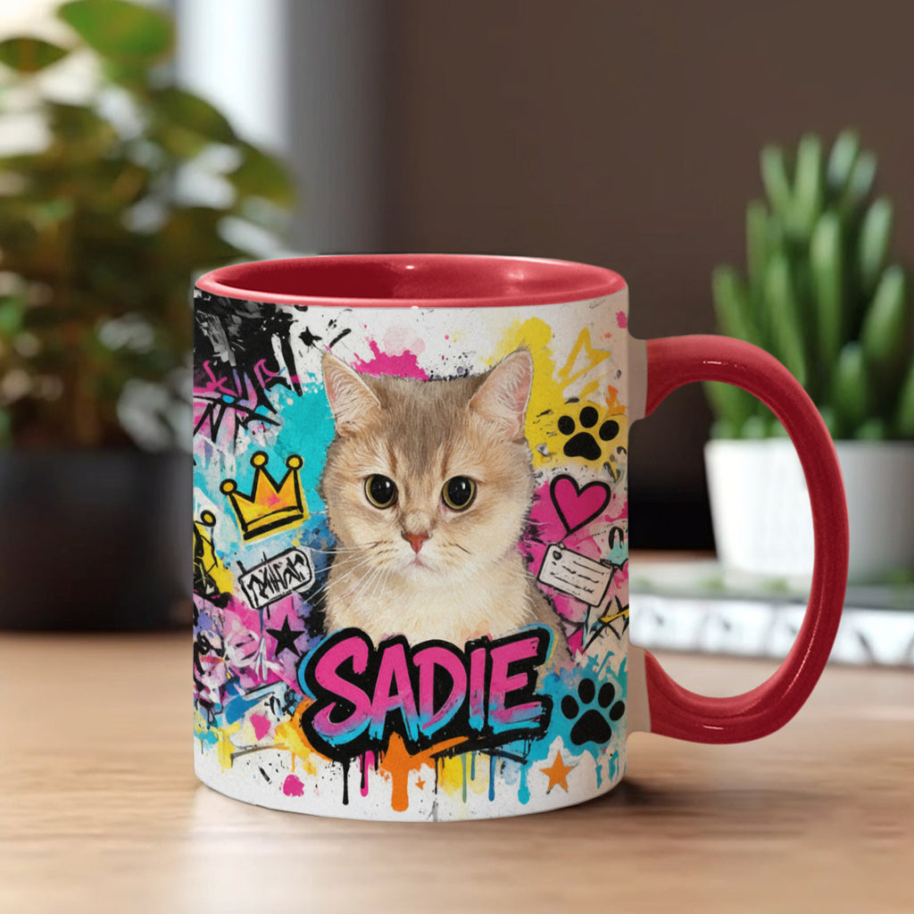 Custom Any Pet Photo - Personalized Dog Accent Mug