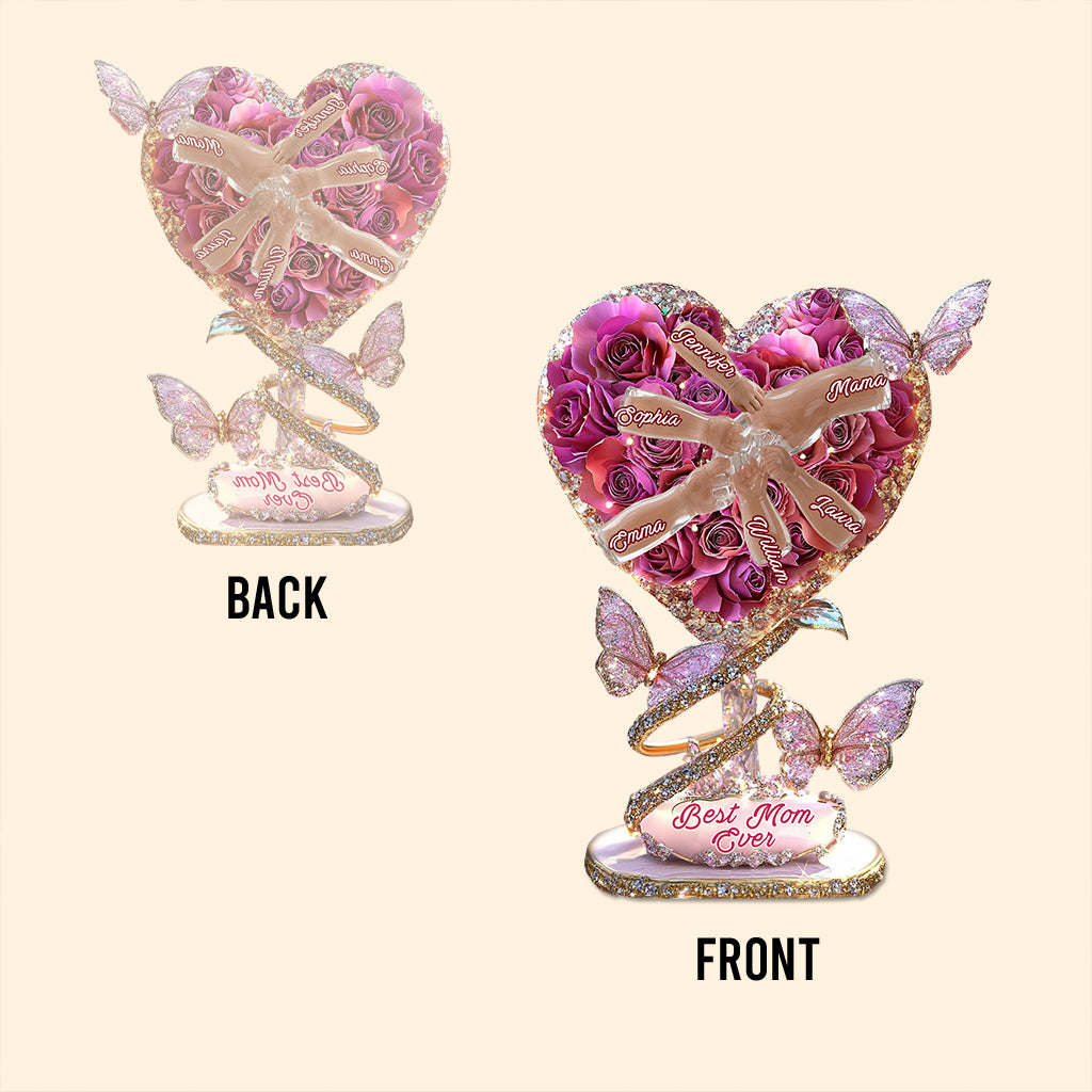 Best Mom Ever - Personalized Mother Custom Shaped Acrylic Plaque