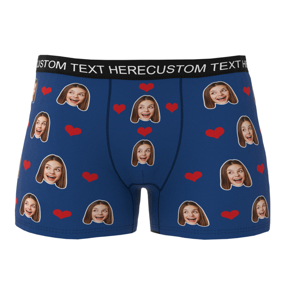 Custom Wife Or Girlfriend Face Boxers - Personalized Couple Men's boxer briefs