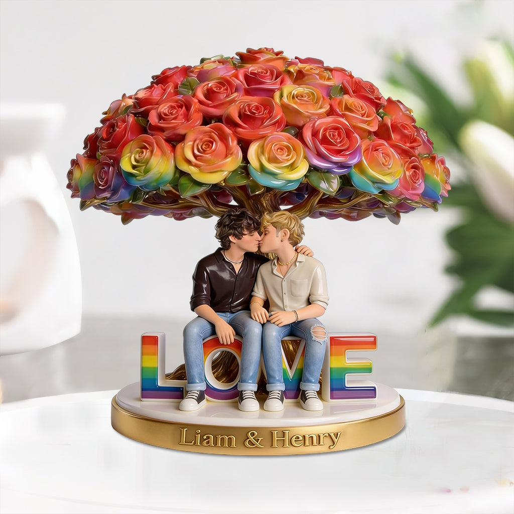 Custom Any Photo - Personalized LGBT Support Custom Shaped Acrylic Plaque