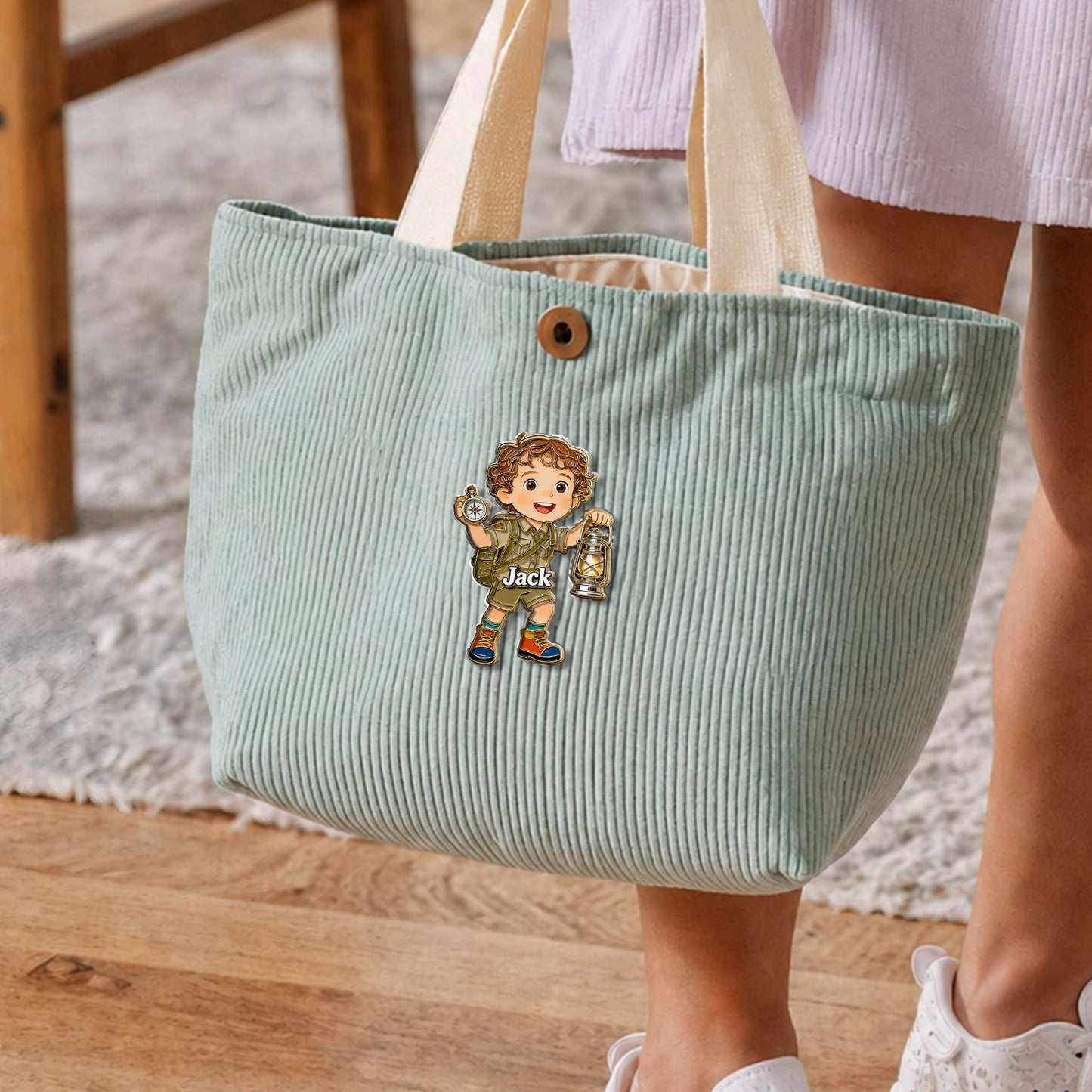 Happy Campers - Personalized Kid 3D Embossed Enamel Pin