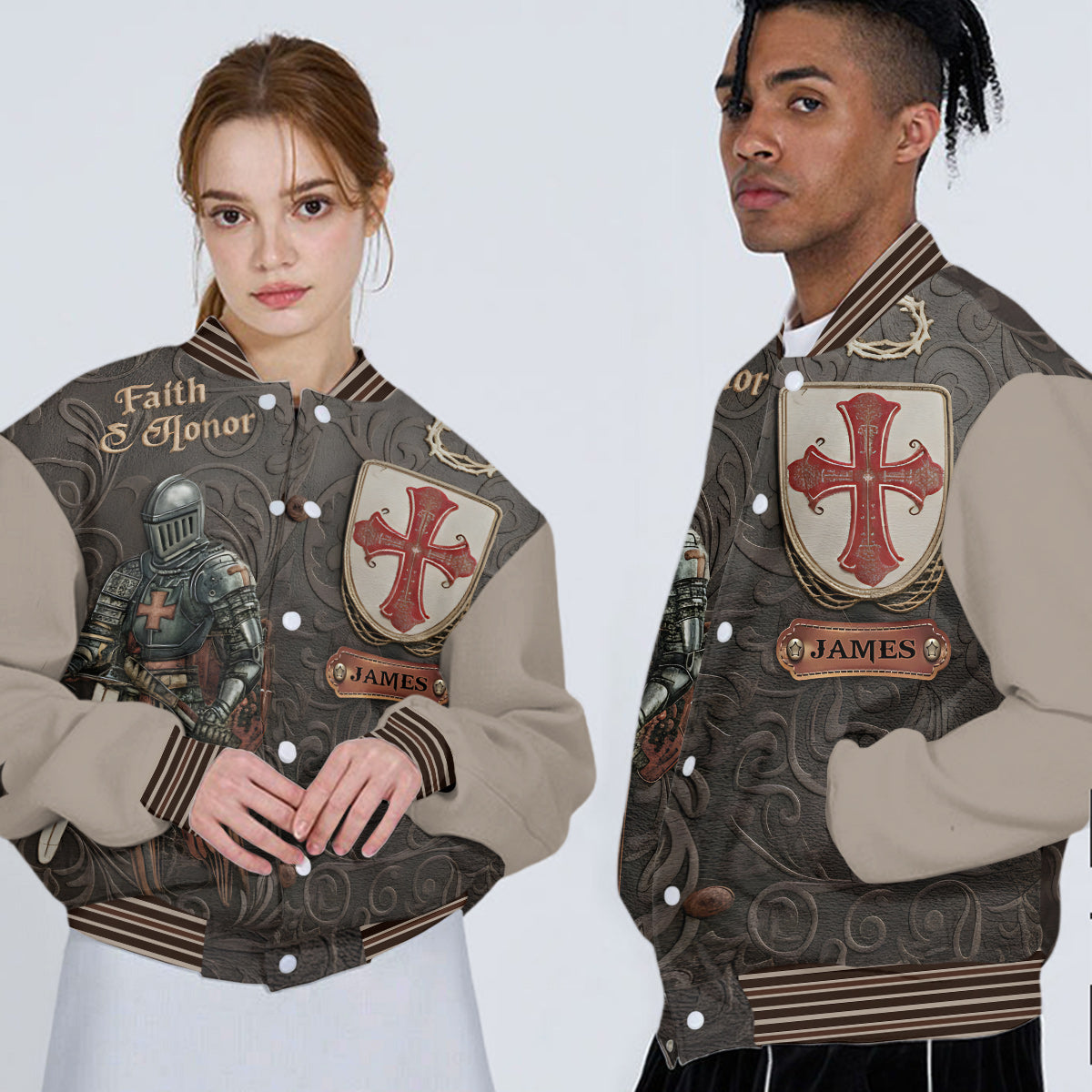 Amour Of God - Personalized Christian Varsity Jacket