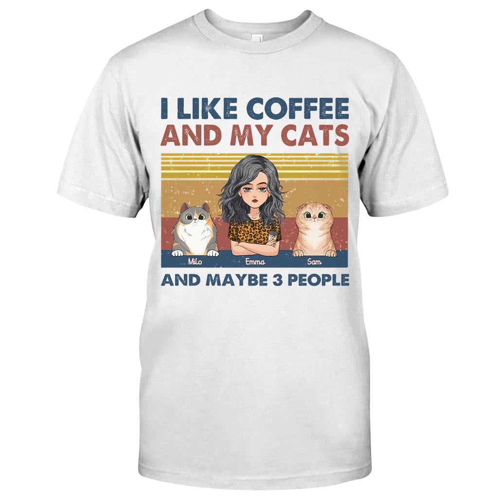 I Like Coffee And My Dog - Dog gift for cat lover - Personalized T-shirt And Hoodie