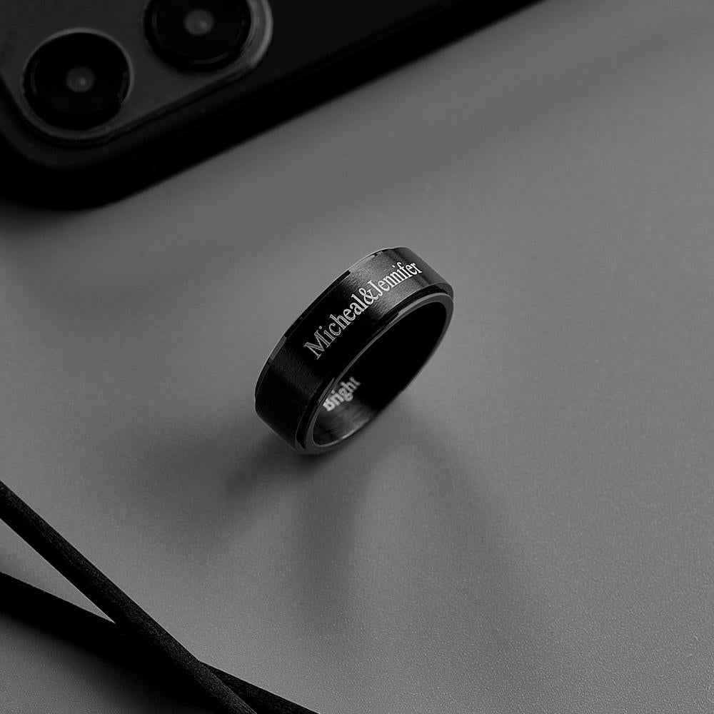 All Black Spinner - Personalized All Black Spinner