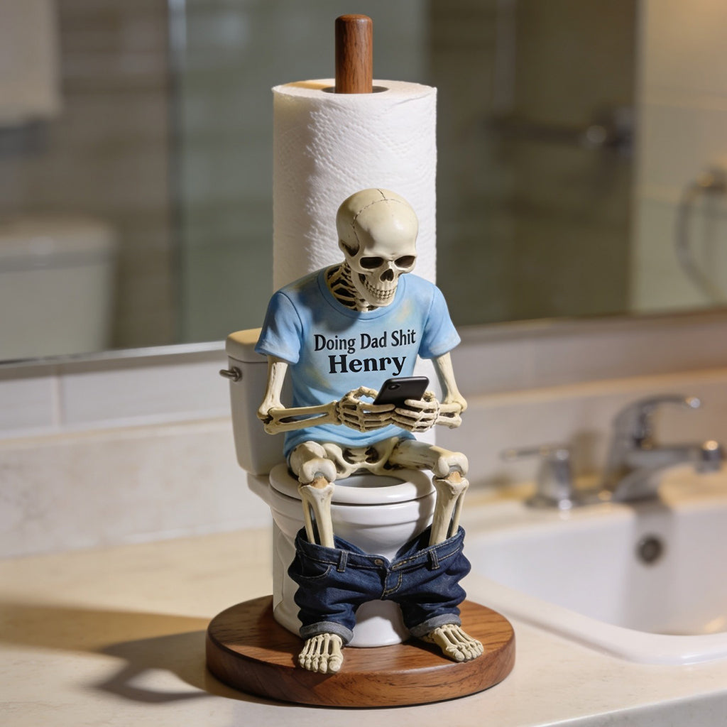 Doing Dad Sh*t - Personalized Father Paper Towel Stand