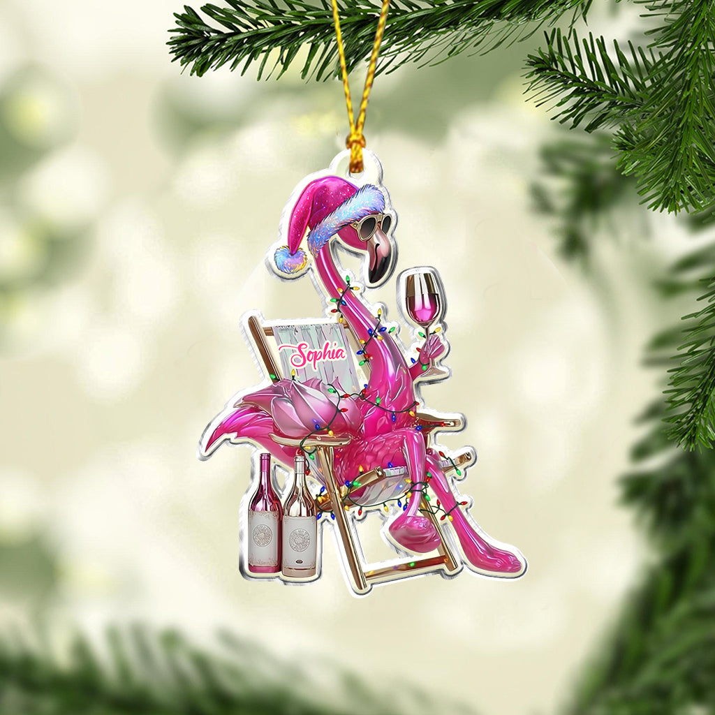 Beautiful Flamingo - Personalized Flamingo Ornament