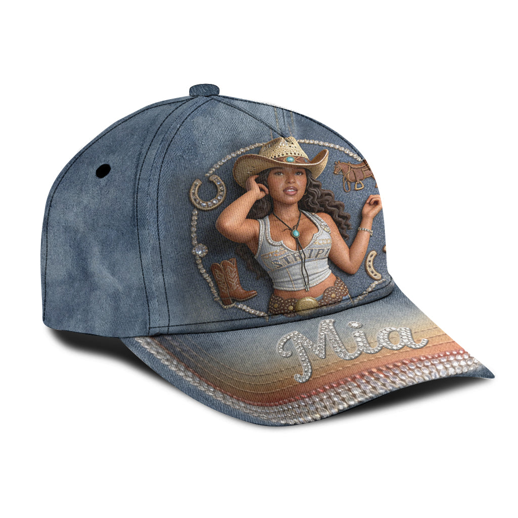 Custom Any Photo - Personalized Cowgirl Classic Cap