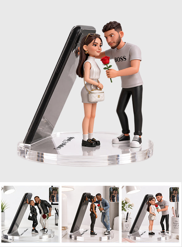 I Love You - Personalized Couple Phone/ Tablet Holder Stand