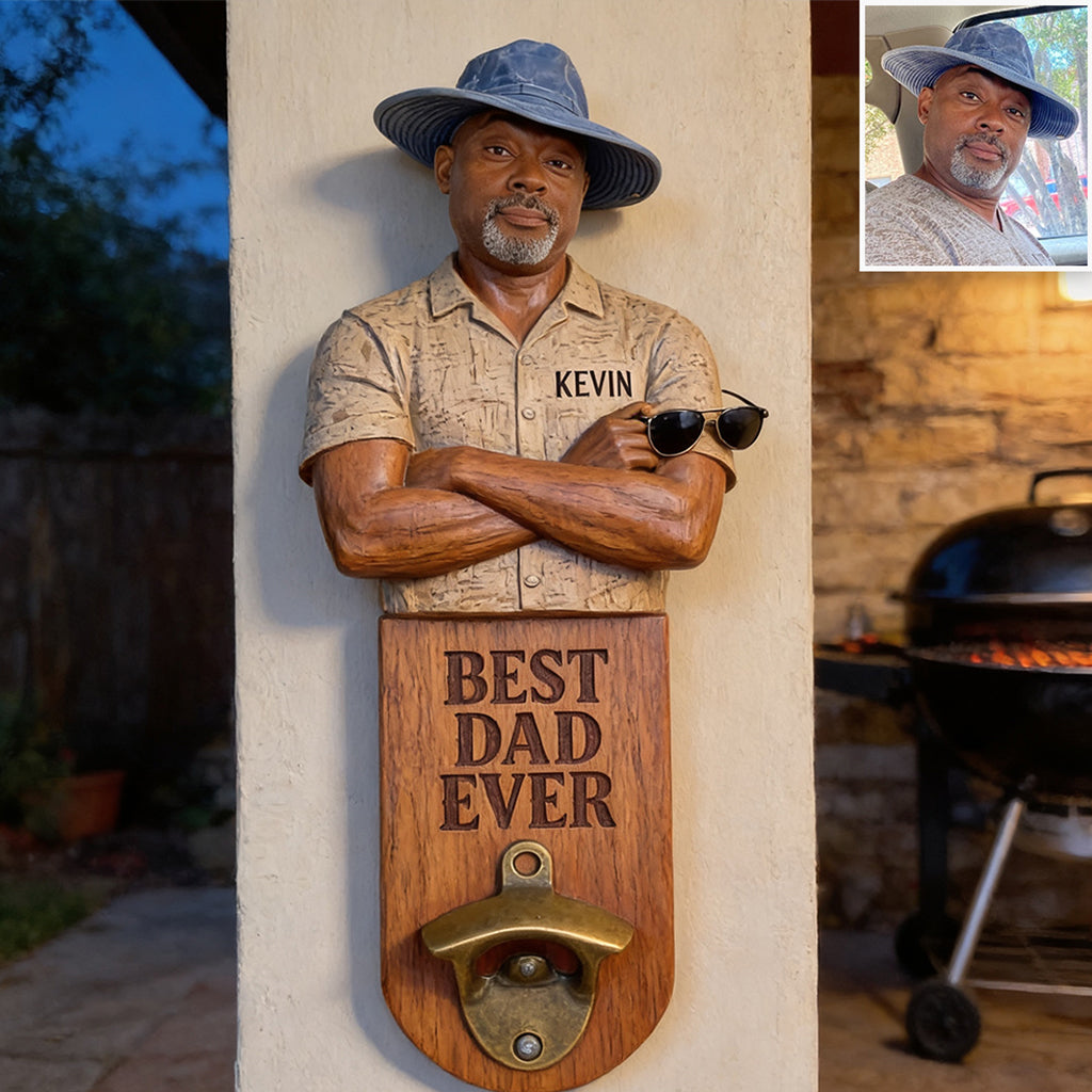Beer Zone - Personalized Father Wall Bottle Opener