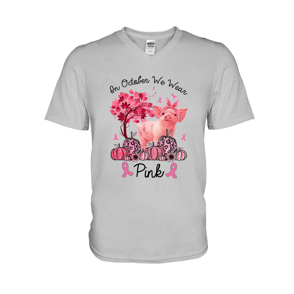 In October We Wear Pink - Breast Cancer Awareness T-shirt And Hoodie 0721