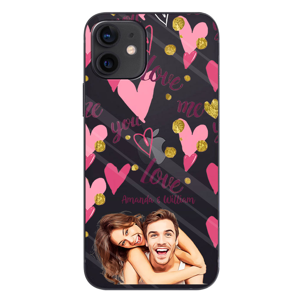 I'm Yours - Personalized Couple Clear Phone Case
