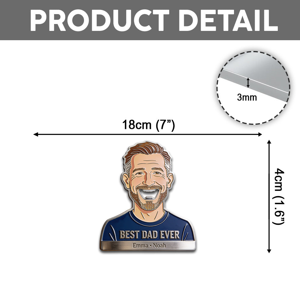 Funny Dad Papa Opener - Personalized Father Bottle Opener