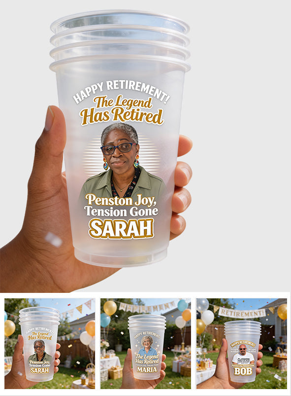 Happy Retirement - Personalized Retired Frosted Cup