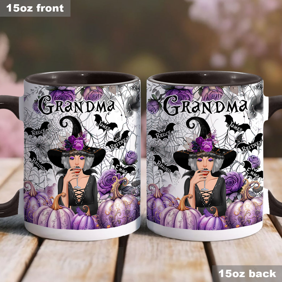Grandma Witch - Personalized Grandma Accent Mug