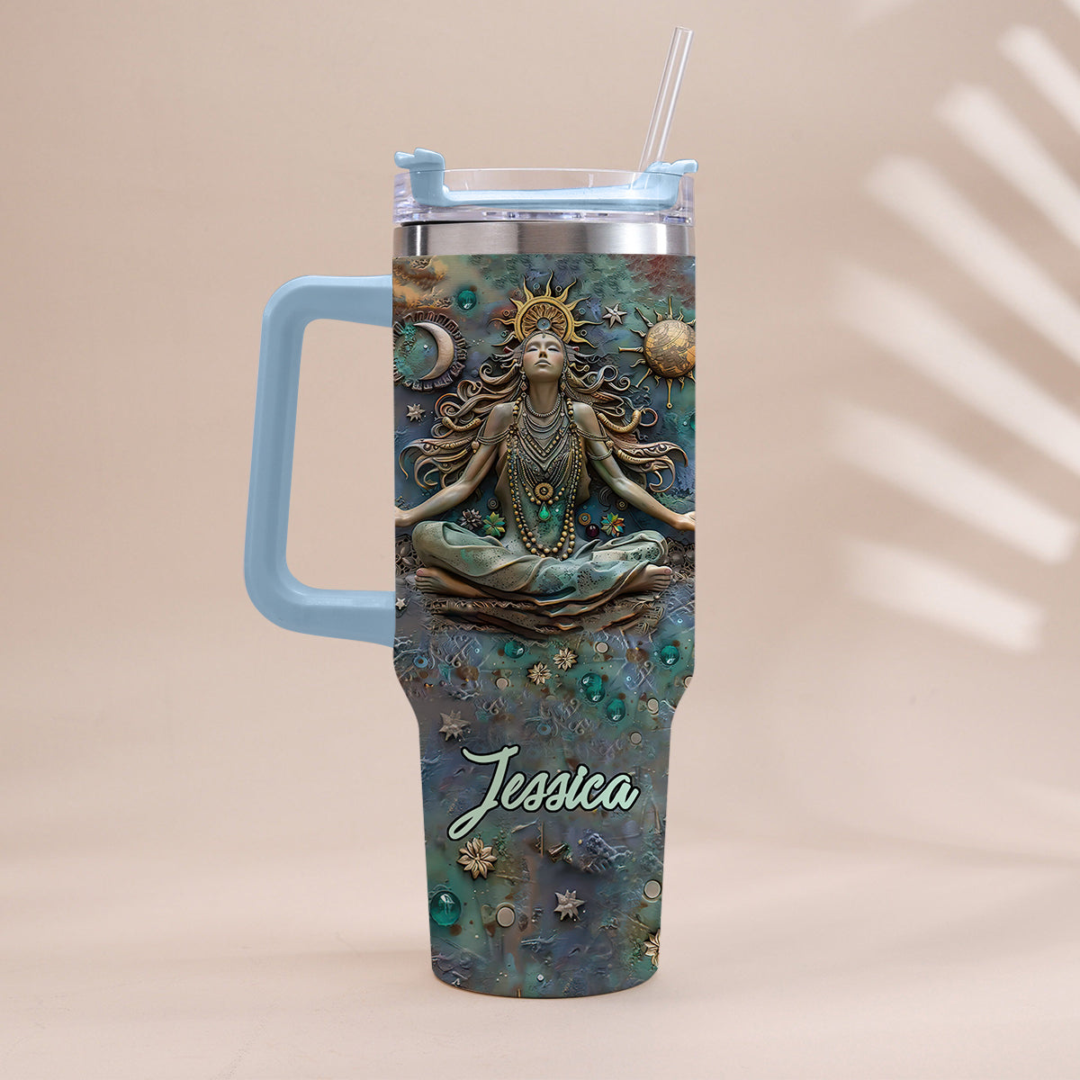 Lose Your Mind Find Your Soul - Personalized Yoga Tumbler With Handle