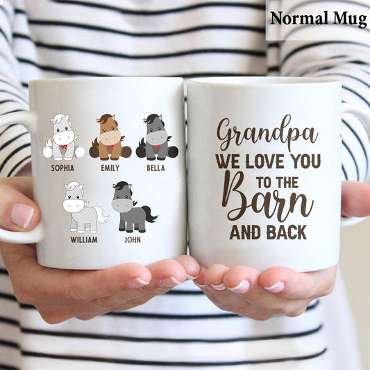 Daddy's Little Ponies - Horse gift for dad,grandpa, husband, him - Personalized Mug