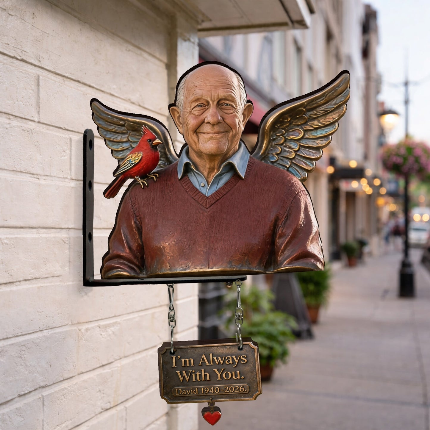 I'm Always With You - Personalized Memorial Wooden Wall Mount Sign