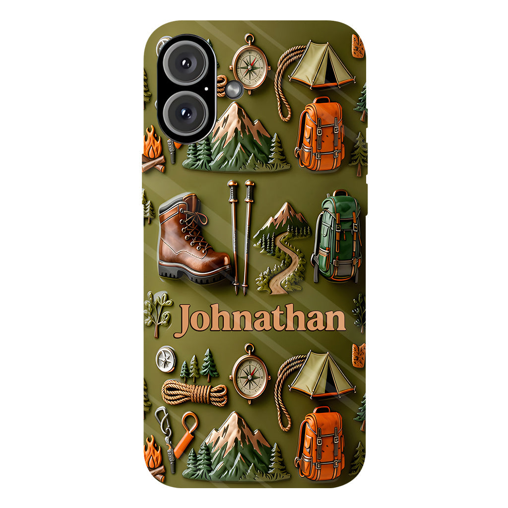Hiking Makes Me Happy - Personalized Hiking Full Print Phone Case