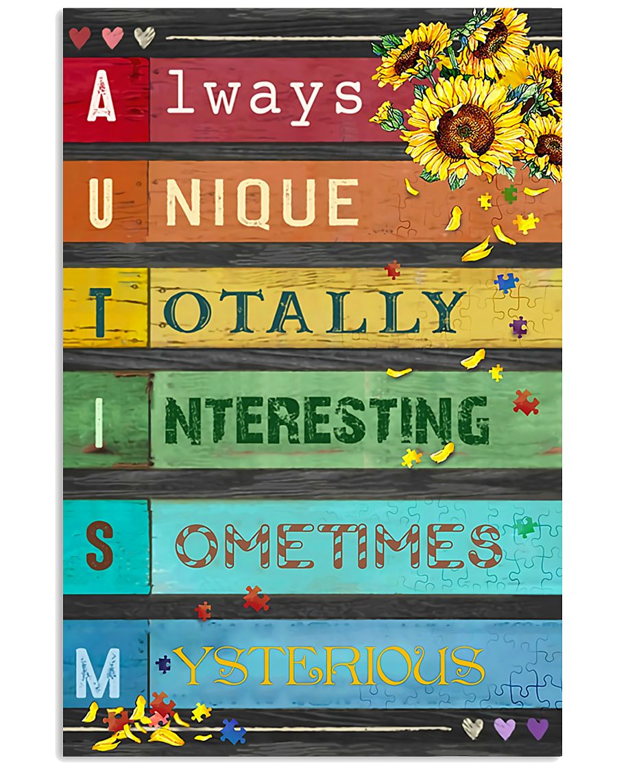 Autism Awareness Adjective - Autism Awareness Poster 0921