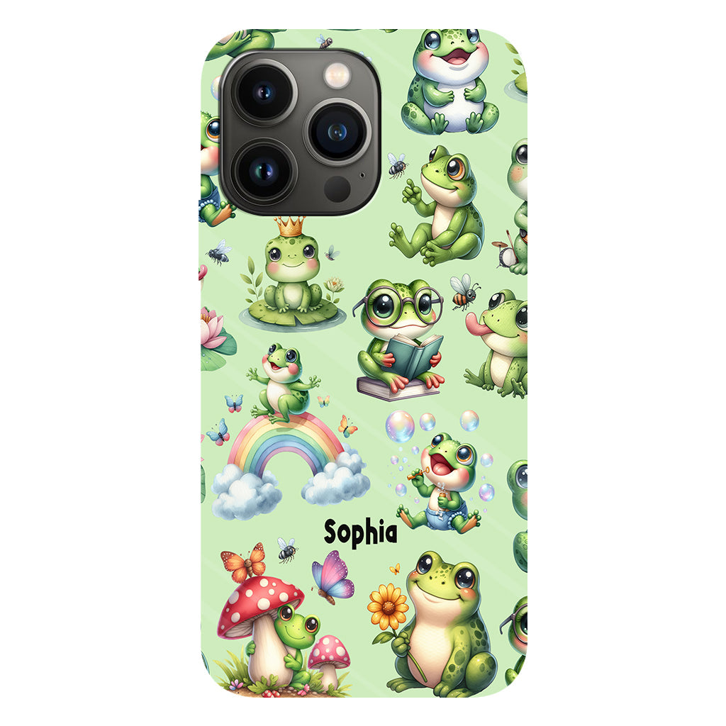 Just A Girl Who Loves Frogs - Personalized Frog Full Print Phone Case