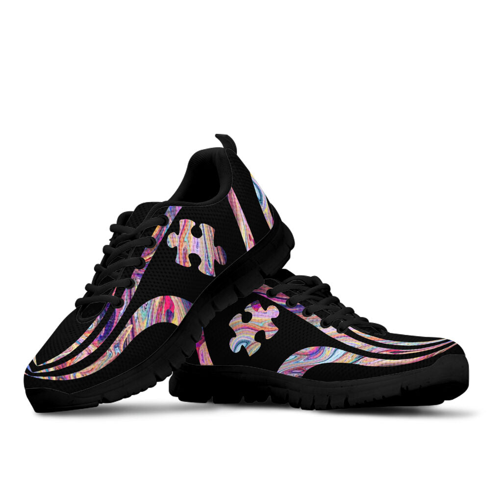 Colorful Background Autism Awareness Sneakers 0622