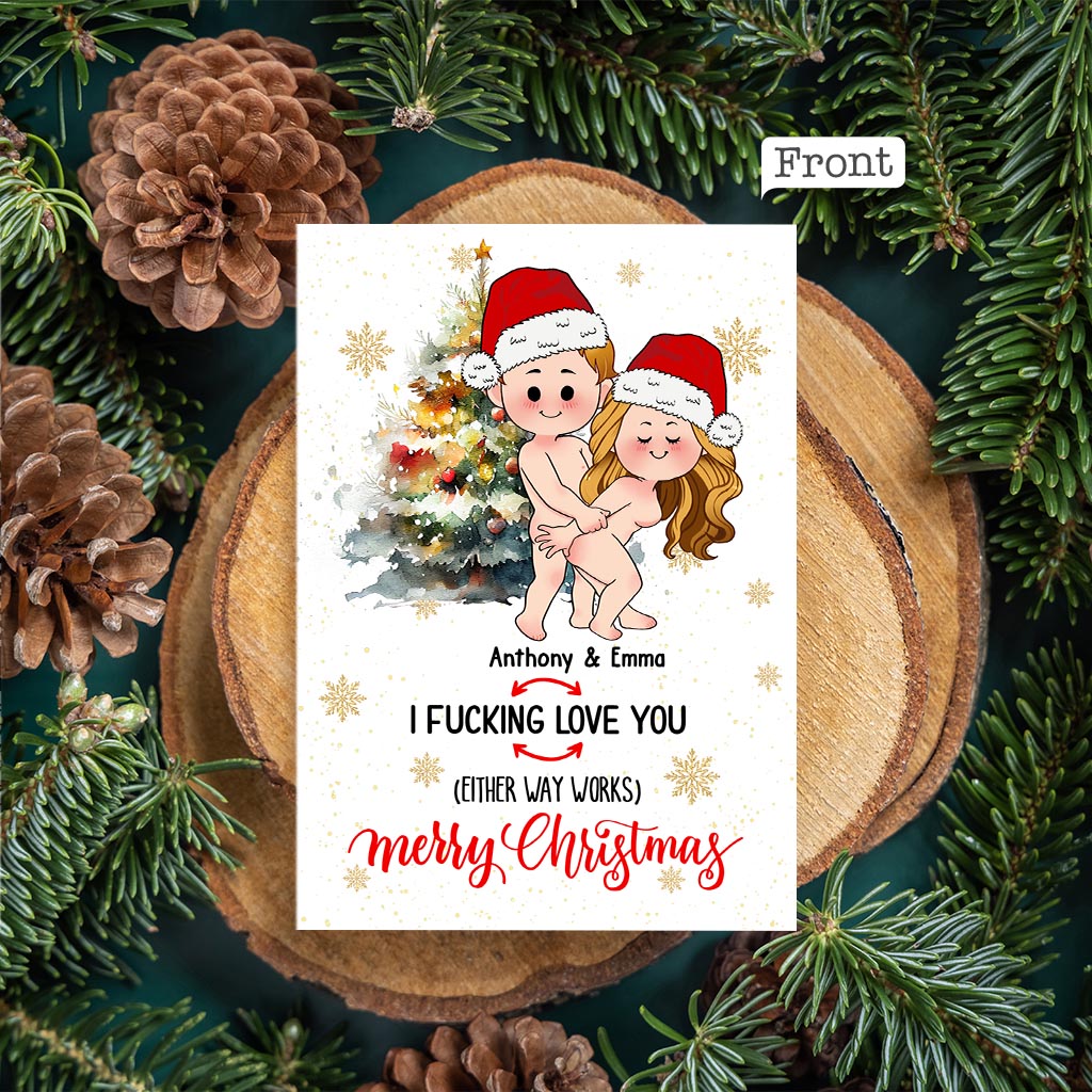 I Love You Either Way Works - Personalized QR Greeting Card