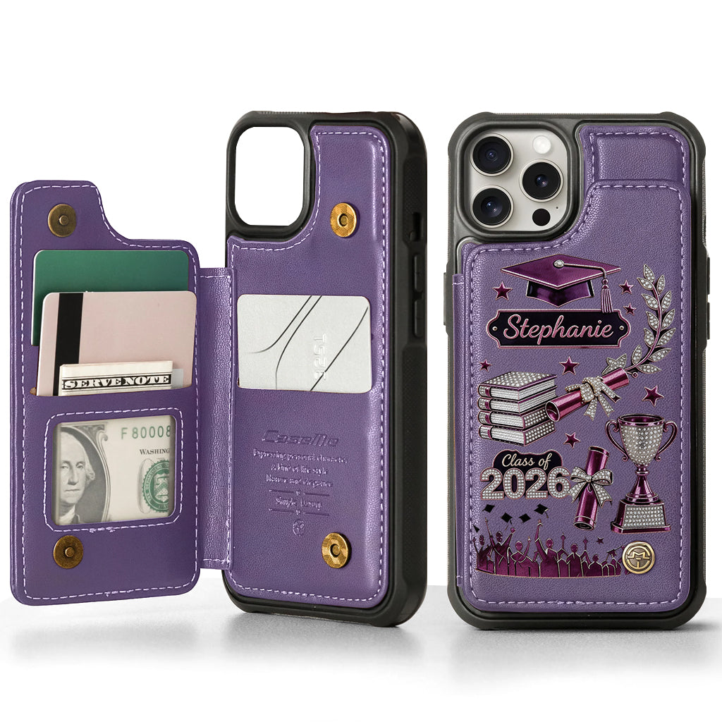 Graduation Gift - Personalized Graduation Wallet Phone Case