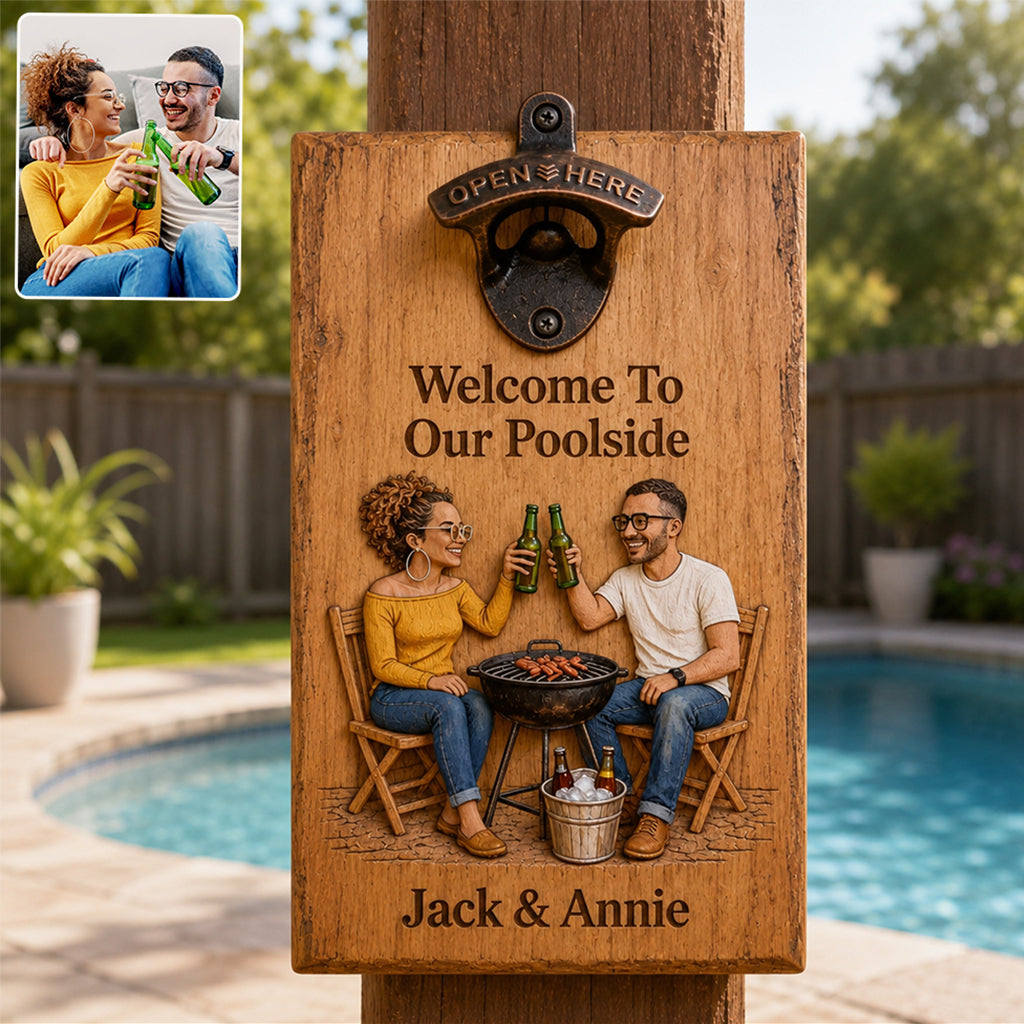 Cheers To Us - Personalized Beer Wall Bottle Opener
