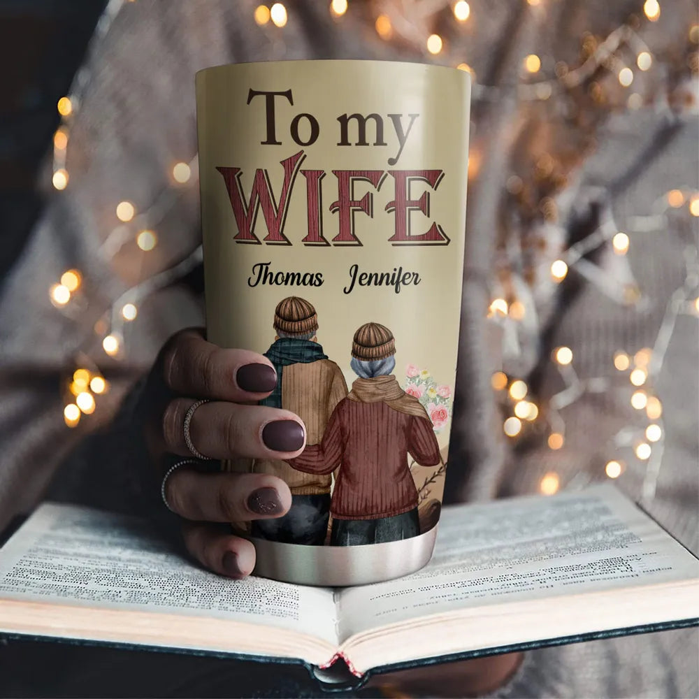 Insulated Travel Tumbler, If I Had My Life To Live Over Again Love You Longer Quote, Sweet Gift for Wife
