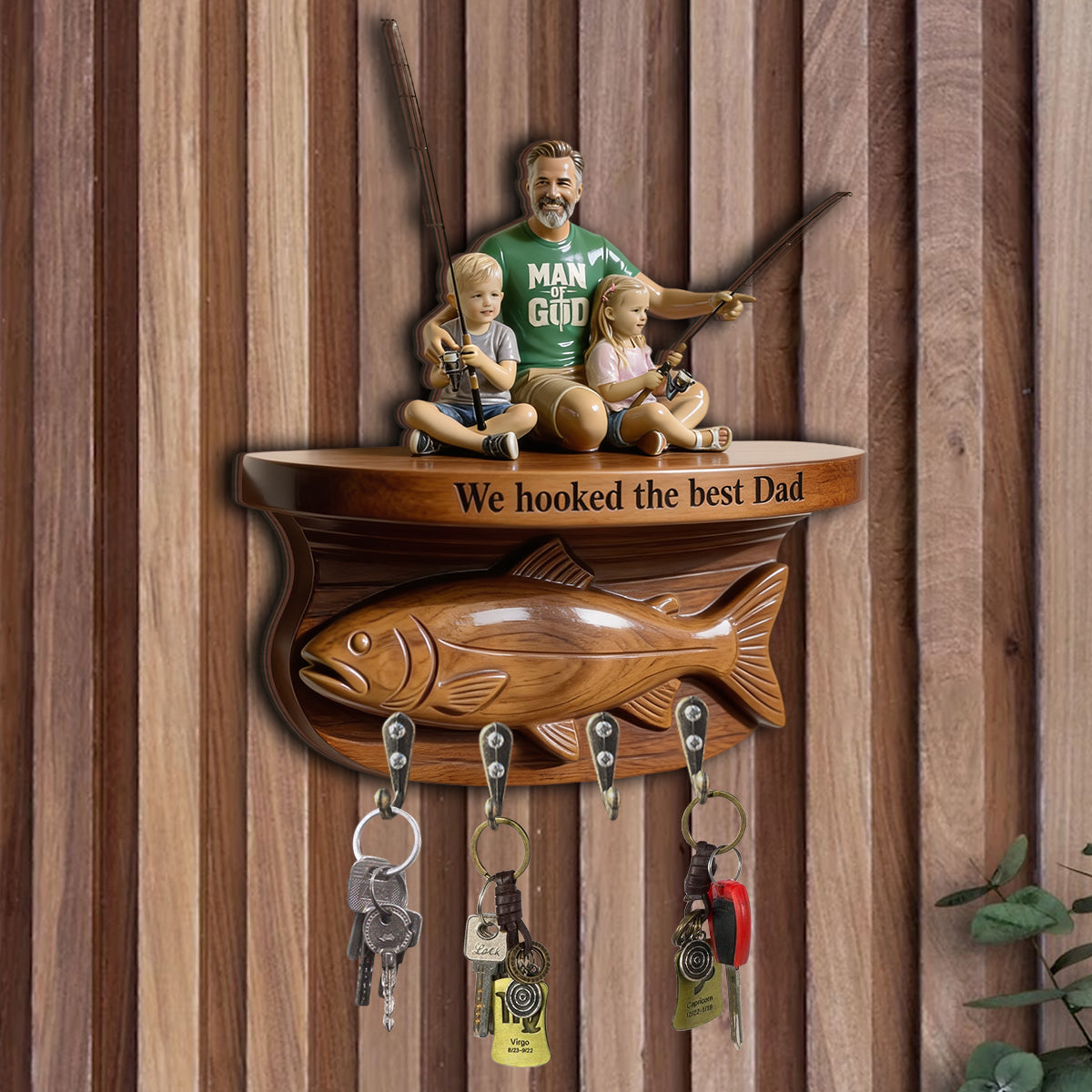 Fishing Life - Personalized Fishing Custom Shaped Hanging Rack