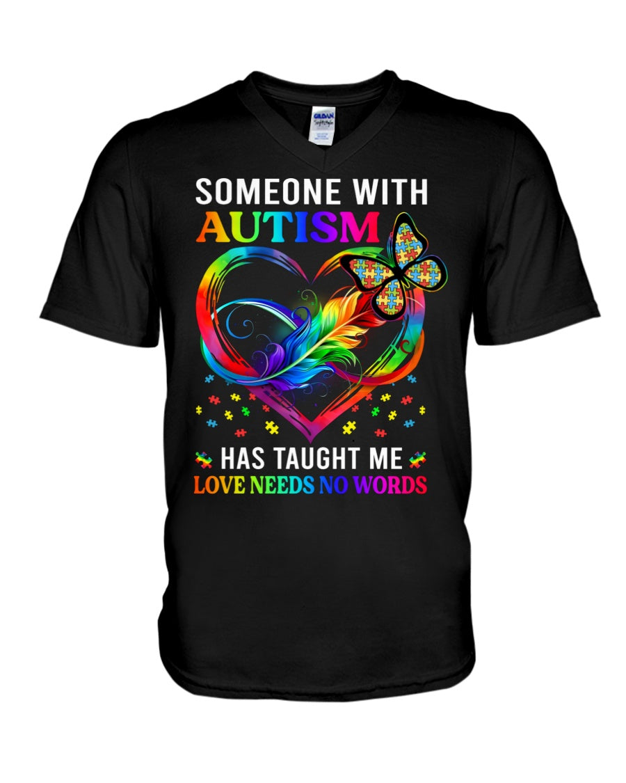 Autism Awareness Love Needs No Words - Autism Awareness T-shirt and Hoodie 0921