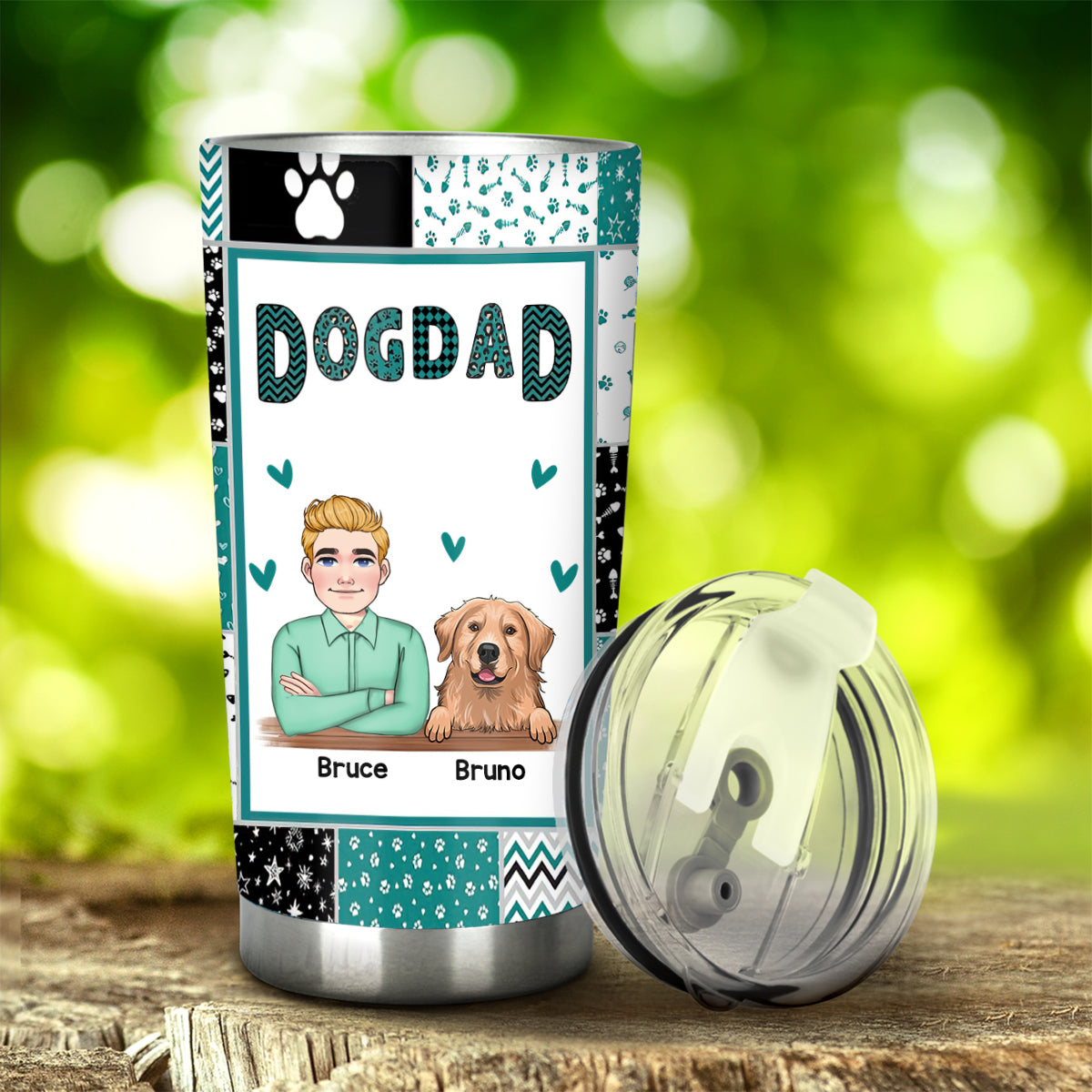 Fur Mom - Dog gift for cat lover - Personalized Tumbler