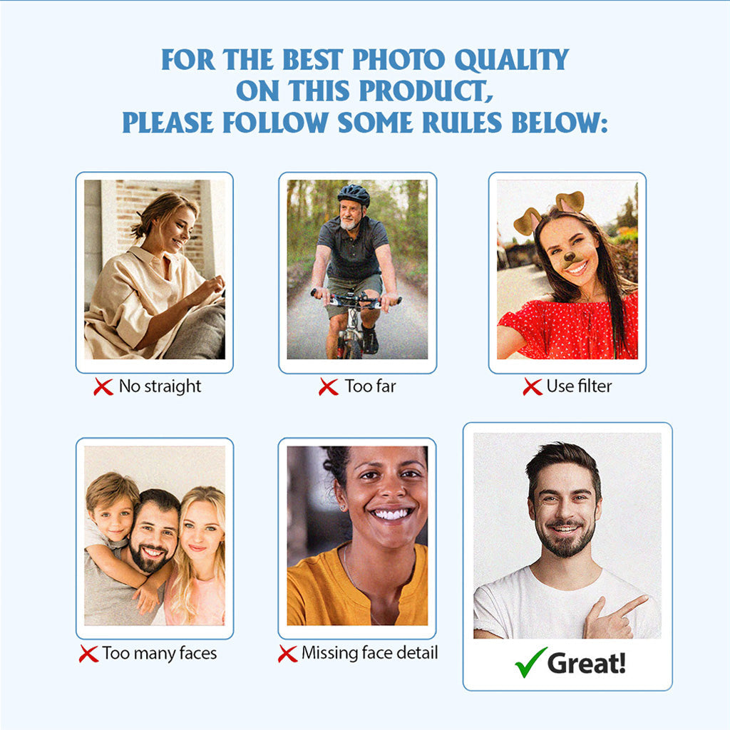 Custom Face Purple Pattern - Personalized Bestie Socks