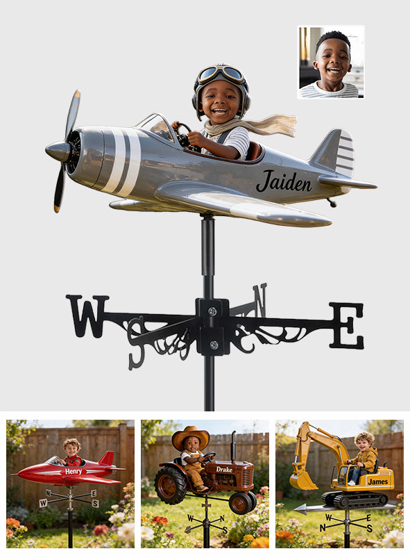Custom Any Photo, Any Vehicle - Personalized Kid Weather Vane