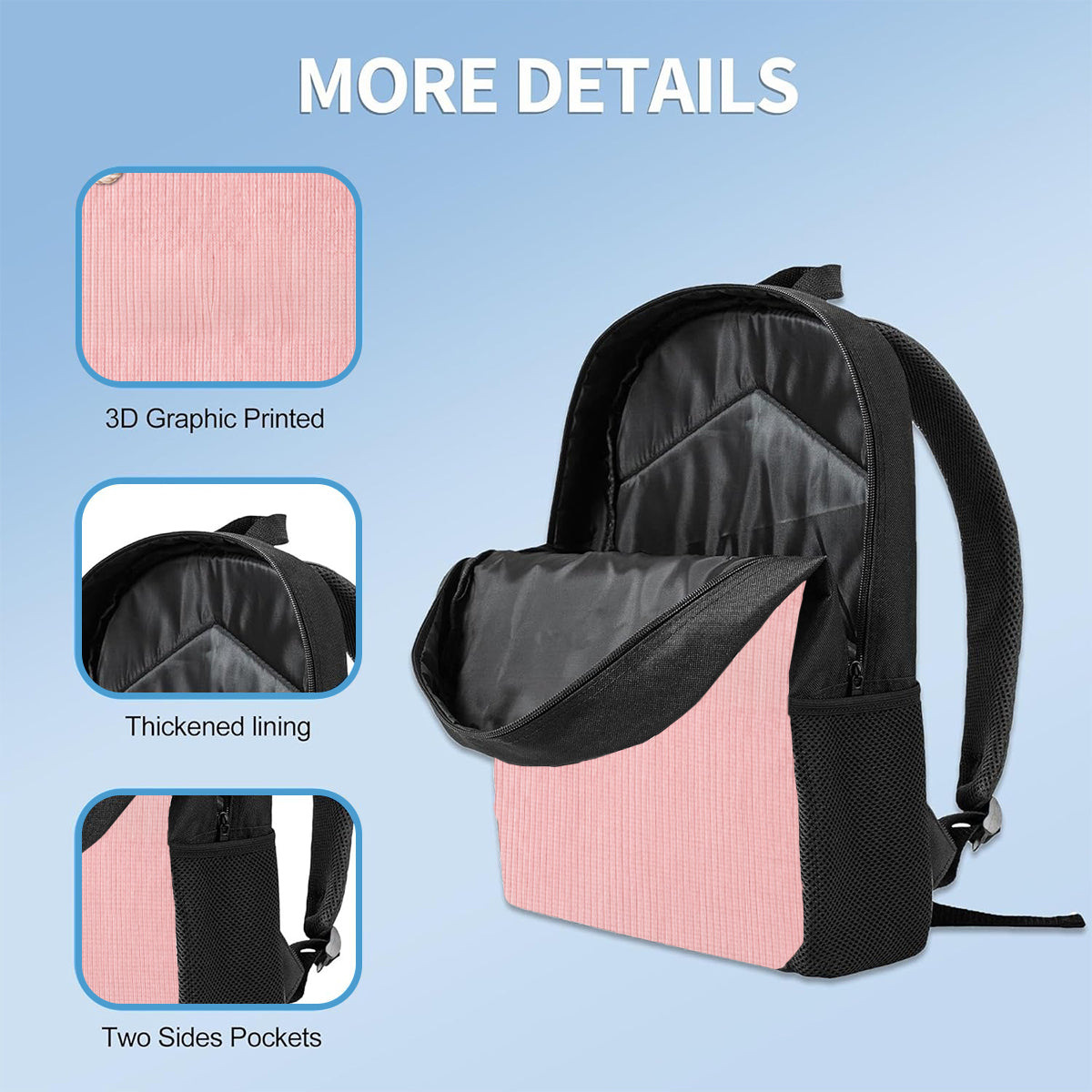 Kid Backpack, Lunch Bag, Pencil Case - Personalized Kid Back-To-School Combo & Plush Brooch