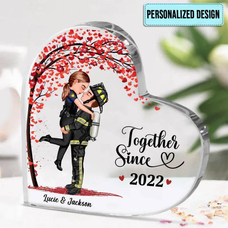 Personalized Acrylic Plaque For Couples - Gifts by Occupation - Casual/Work Uniform/Christmas/Wedding Styles