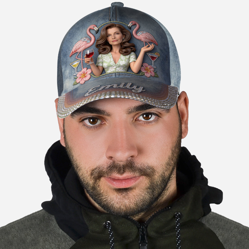 Custom Any Photo - Personalized Flamingo Classic Cap
