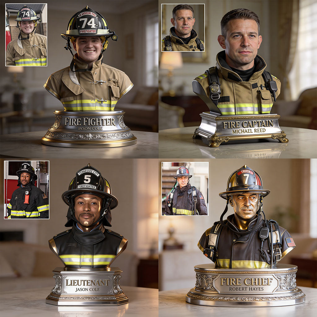 Custom Any Photo - Personalized Firefighter Custom Shaped Acrylic Plaque