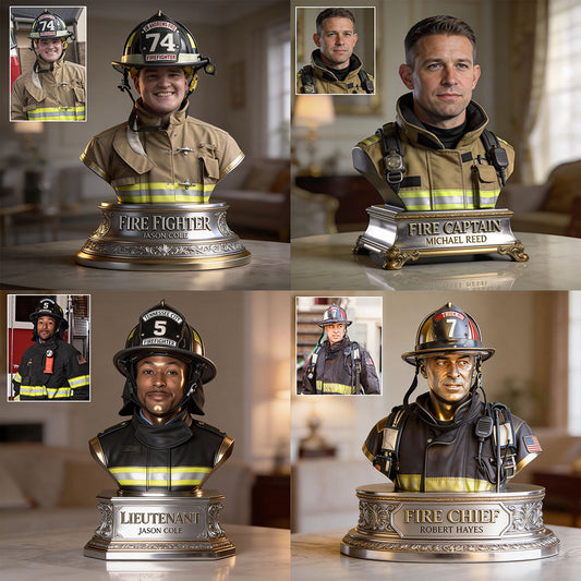 Custom Any Photo - Personalized Firefighter Custom Shaped Acrylic Plaque