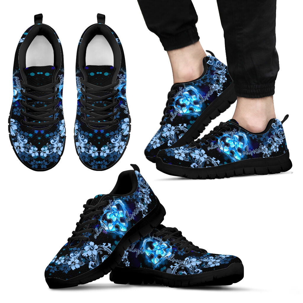 Blue Puzzle Autism Awareness Sneakers 0622