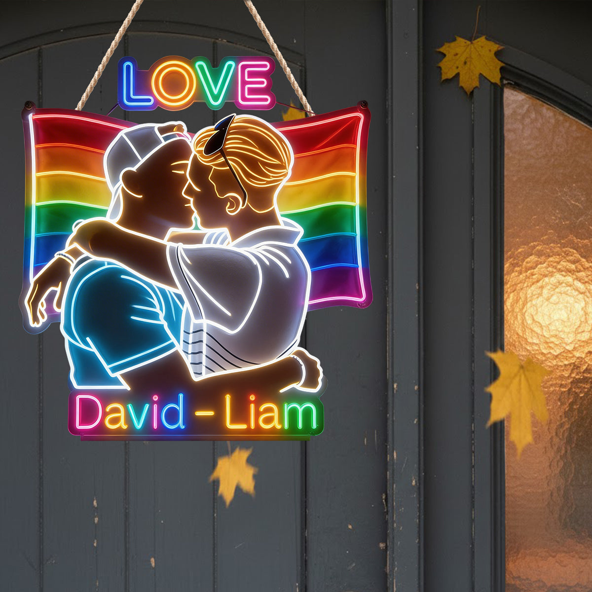 Love - Personalized LGBT Support LED Light Acrylic Sign