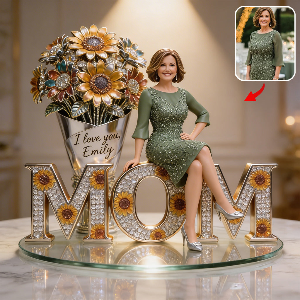 Custom Any Photo, Best Gift For Mom, Grandma - Personalized Mother Custom Shaped Acrylic Plaque