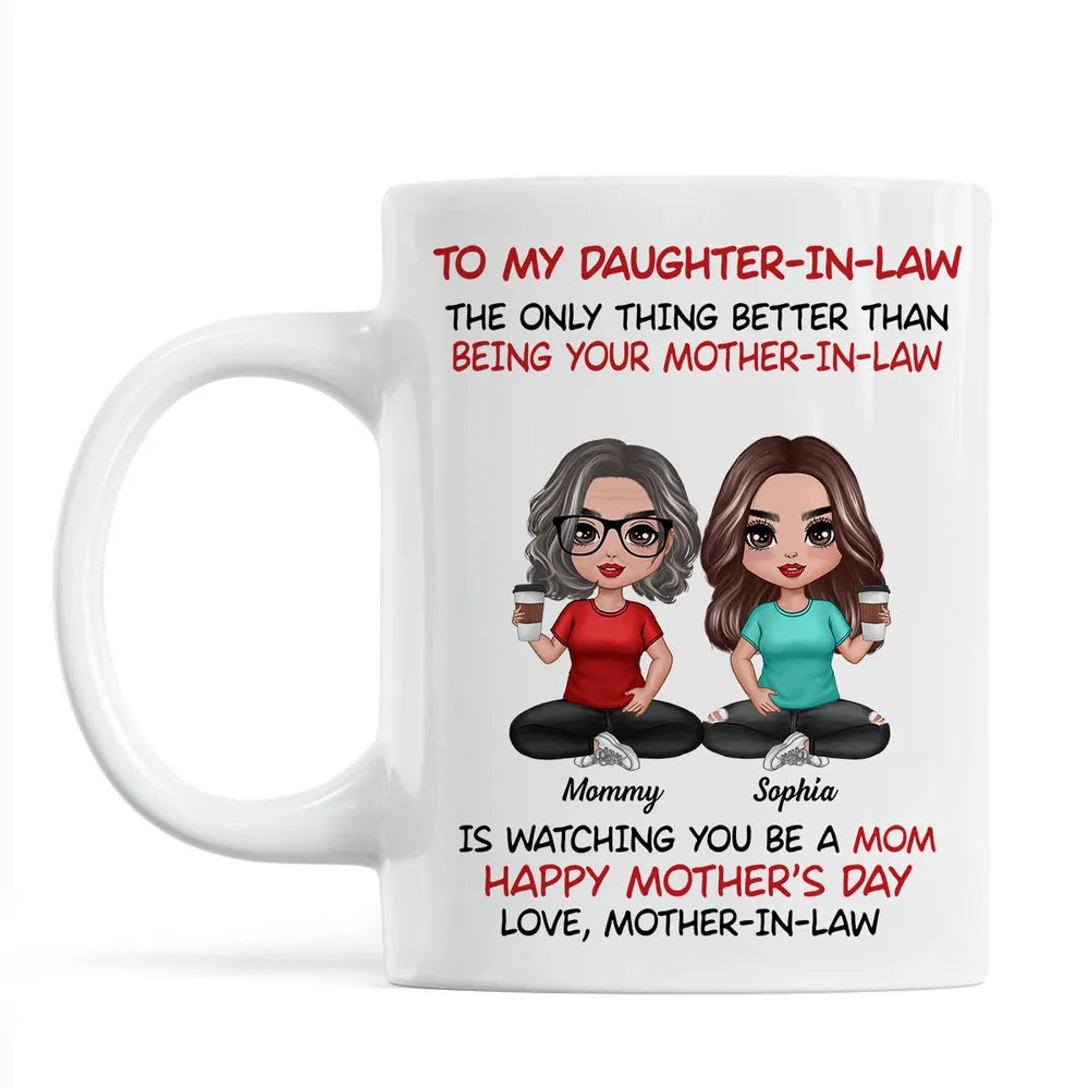 To My Daughter-In-Law Happy Mother’s Day Personalized Mug, Custom Keychain, Plaque & More, Heartfelt Gift from Mother-in-Law