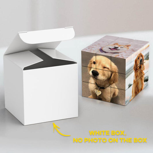 Upload Photo 3x3 - Personalized Photo With Box Rubik's Cube