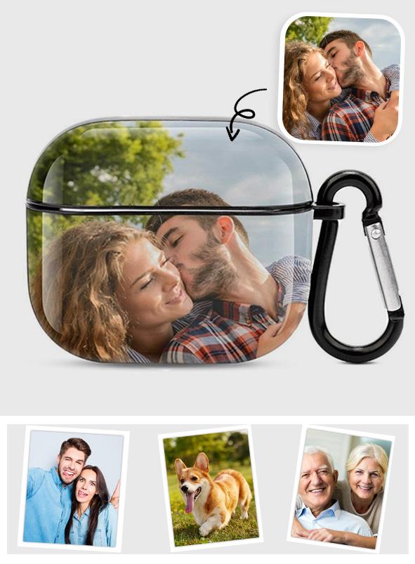Custom Photo - Personalized Airpods 3 Case Cover With Keychain